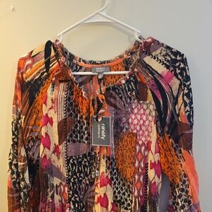 Ninety Multicolor Patterned Blouse